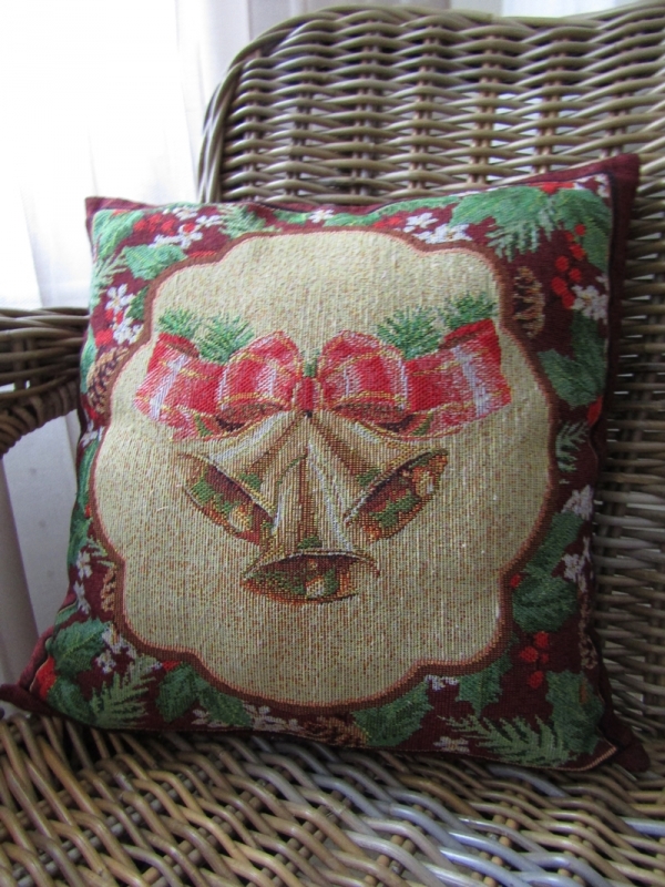 Povlak na polštář vánoční zvon 40x40cm