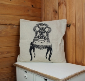 Povlak na polštář - zámecké křeslo 43x43cm