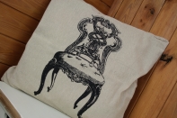 Povlak na polštář - zámecké křeslo 43x43cm