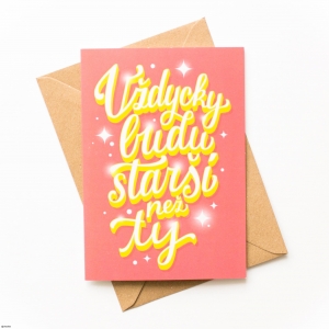 Přání k narozeninám Vždycky budu starší než ty