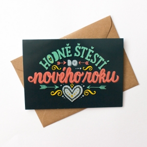 Přání k novému roku Hodně štěstí do Nového roku