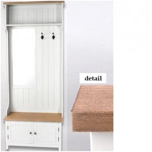 Předsíňová stěna se zrcadlem 90x40x207cm