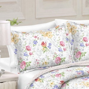 Přehoz na jednolůžko+1 polštář, rozkvetlá zahrada
