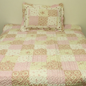 Přehoz na jednolůžko Růžové sny 140x200cm