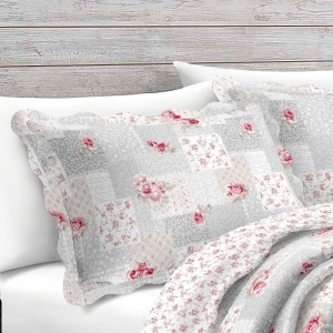 Přehoz na postel+1 polštář,šedý