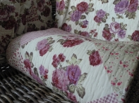 Přehoz na postel patchwork Růžová zahrada 230x250cm