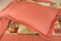 Přehoz na postel + polštáře patchwork 230x250cm