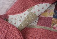 Přehoz na postel + polštáře patchwork 230x250cm