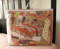 Přehoz na postel + polštáře patchwork 230x250cm