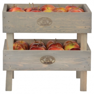 Přepravka dřevěná stohovatelná 37x26,9x18,9cm