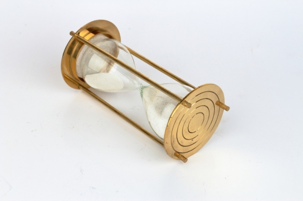 Přesýpací hodiny 5min mosazné 14cm