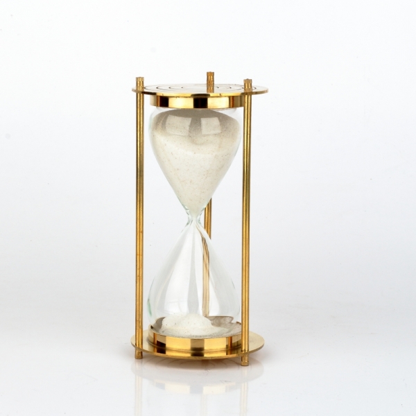 Přesýpací hodiny 5min mosazné 14cm