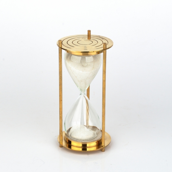 Přesýpací hodiny 5min mosazné 14cm