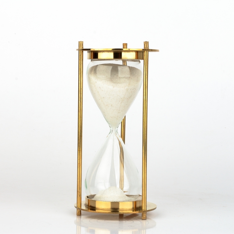 Přesýpací hodiny 5min mosazné 14cm