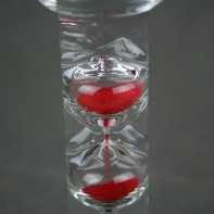 Přesýpací hodiny velké červené 20cm