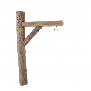 Přírodní konzole s háčkem