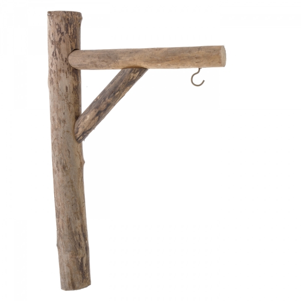 Přírodní konzole s háčkem