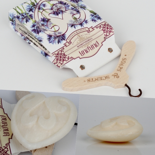 Přírodní mýdlo s bambuckým máslem Purpur Pannónia chrpa 48g