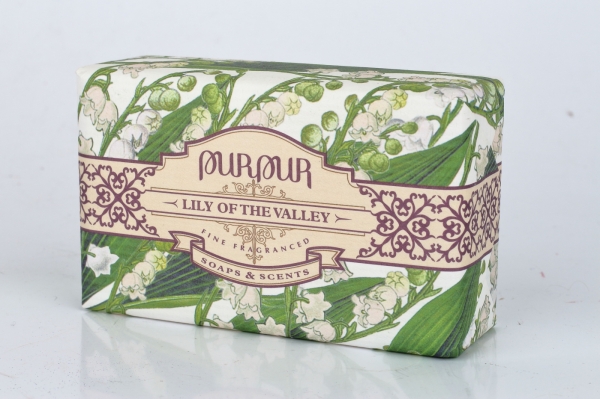 Přírodní mýdlo s bambuckým máslem Purpur Pannónia konvalinka 190g