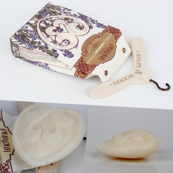 Přírodní mýdlo s bambuckým máslem Purpur Pannónia levandule 48g