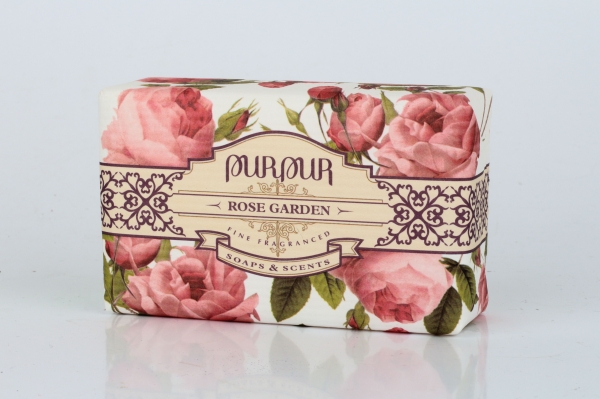 Přírodní mýdlo s bambuckým máslem Purpur Pannónia růže 190g