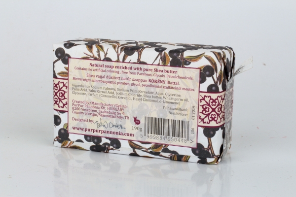 Přírodní mýdlo s bambuckým máslem Purpur Pannónia Sloe berry 190g