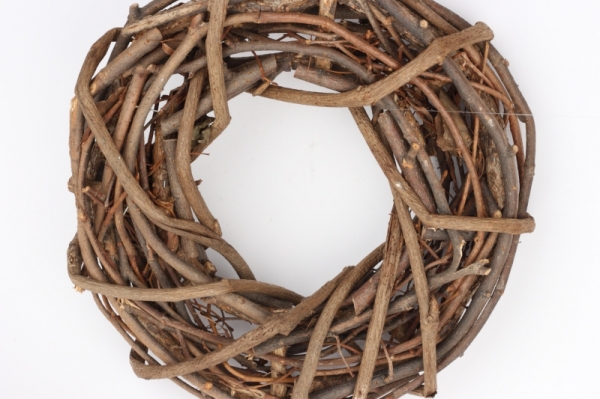 Přírodní věnec motaný 30cm
