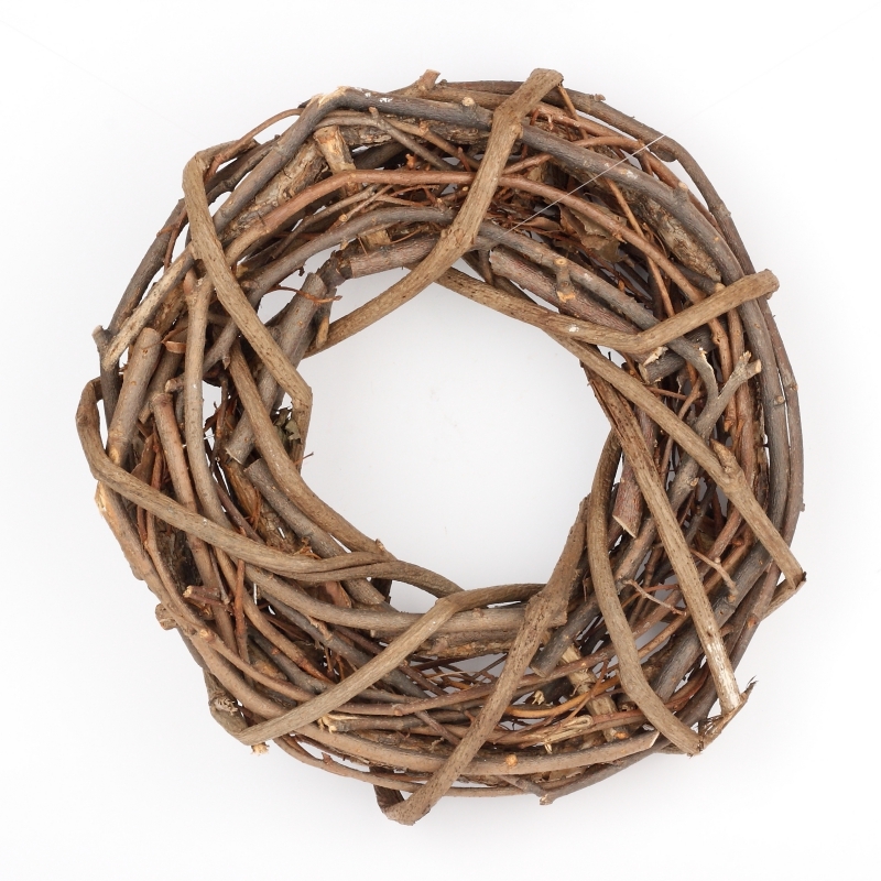 Přírodní věnec motaný 30cm