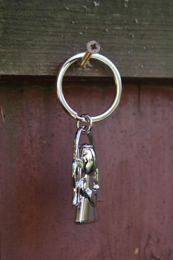 Přívěsek anděl stříbrný na klíče