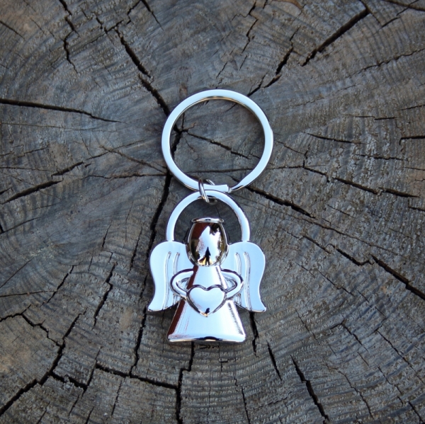 Přívěsek anděl stříbrný na klíče