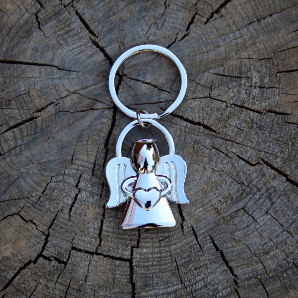 Přívěsek anděl stříbrný na klíče