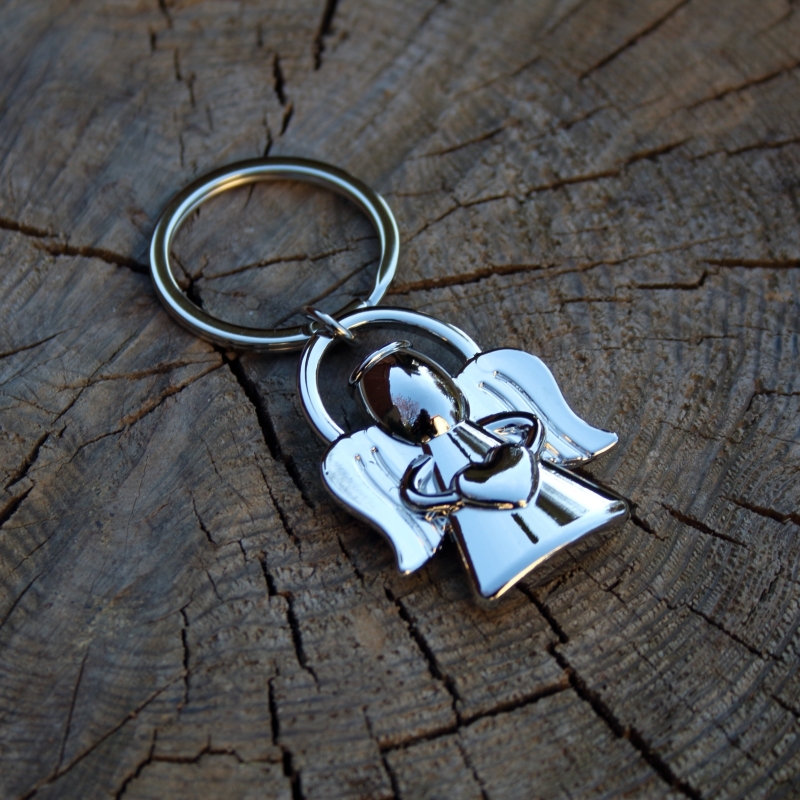 Přívěsek anděl stříbrný na klíče