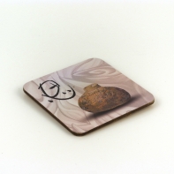 Prostírání korkové 10x10cm antika 4 kusy