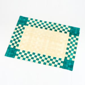 Prostírání přírodní - zelená kostka 40x30cm