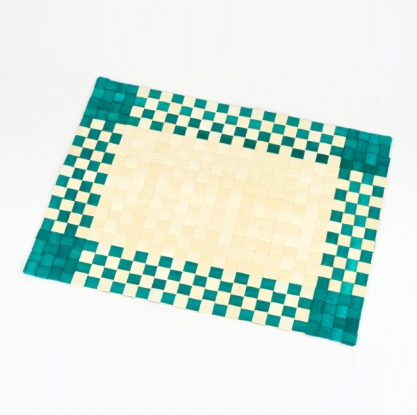 Prostírání přírodní - zelená kostka 40x30cm