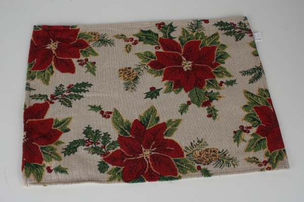 Prostírání s motivem vánoční hvězdy 33x48cm