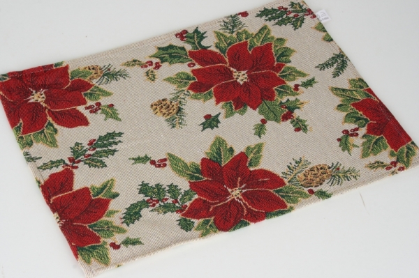 Prostírání s motivem vánoční hvězdy 33x48cm