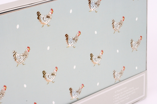 Prostírání set 4ks slepičky Sophie Allport 29x21,5cm