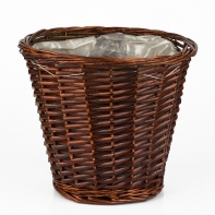 Proutěný koš hnědý velký