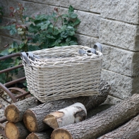 Proutěný koš hranatý malý 36cm