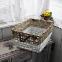 Proutěný koš hranatý (sada 3ks) 35/40/47cm