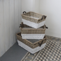 Proutěný koš hranatý (sada 3ks) 35/40/47cm