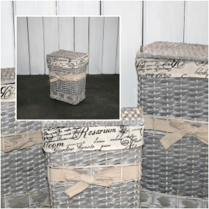 Proutěný koš na prádlo 38x28x18cm