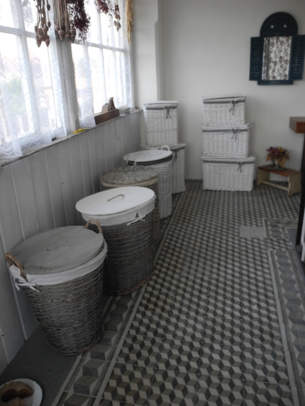 Proutěný koš na prádlo 46x38x27cm