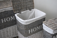 Proutěný koš na prádlo s víkem HOME 58cm