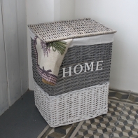 Proutěný koš na prádlo s víkem HOME 58cm