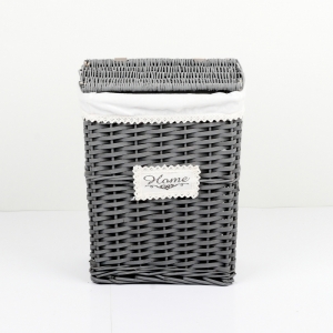 Proutěný koš na prádlo šedý 42x32x24cm II.jakost