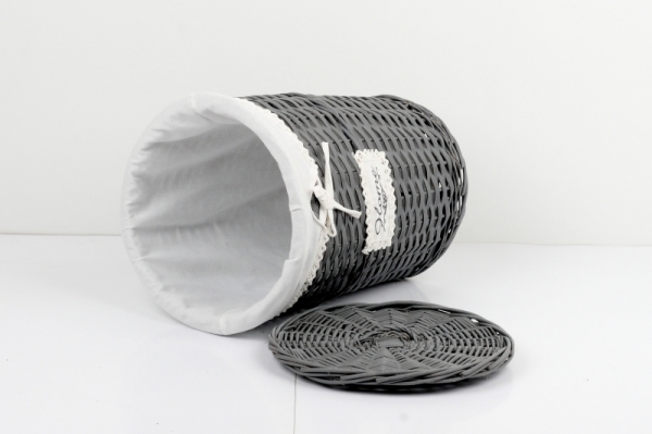 Proutěný koš na prádlo tmavý HOME 40cm