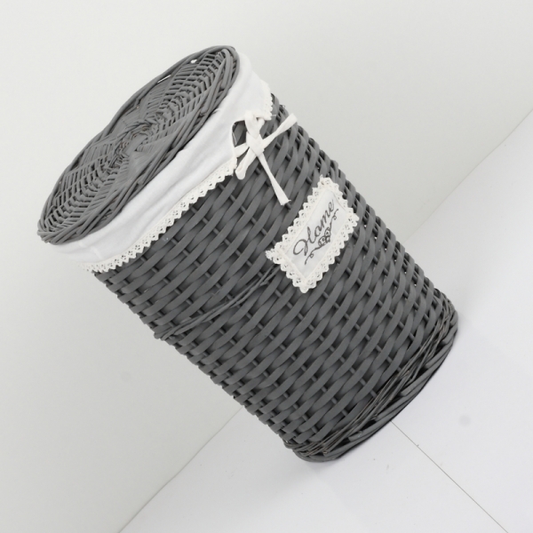 Proutěný koš na prádlo tmavý HOME 40cm