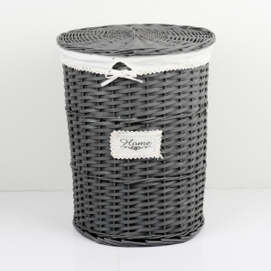 Proutěný koš na prádlo tmavý HOME 58cm